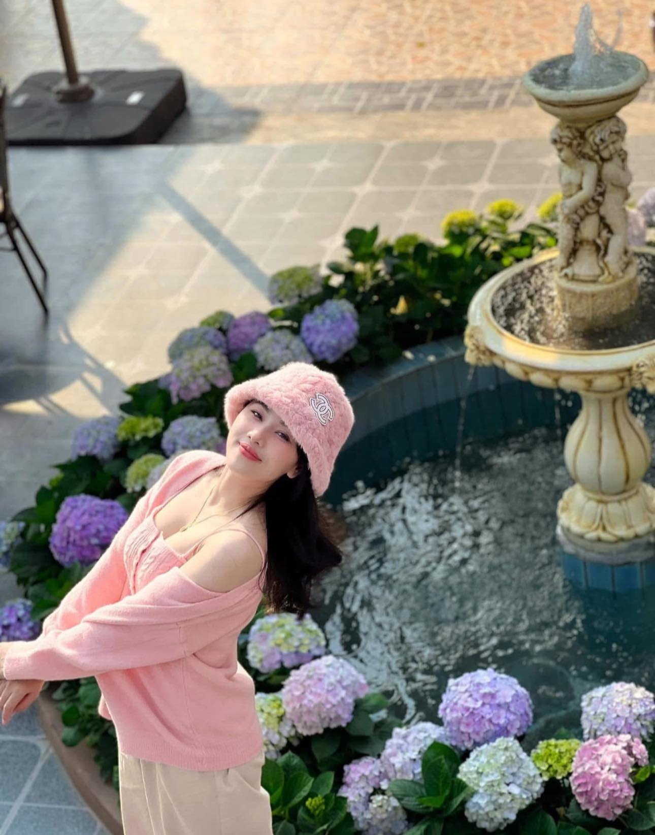 Đài phun nước và vườn hoa tại Bayside